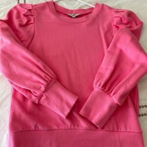 Loft brand bright pink top, sz Large